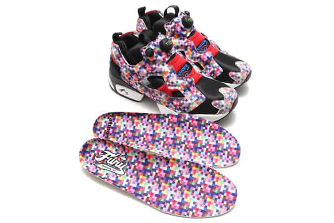 Reebok x Atmos Instapump Fury/Phase 1 Pro Neon Digi Camo Pack Trainers