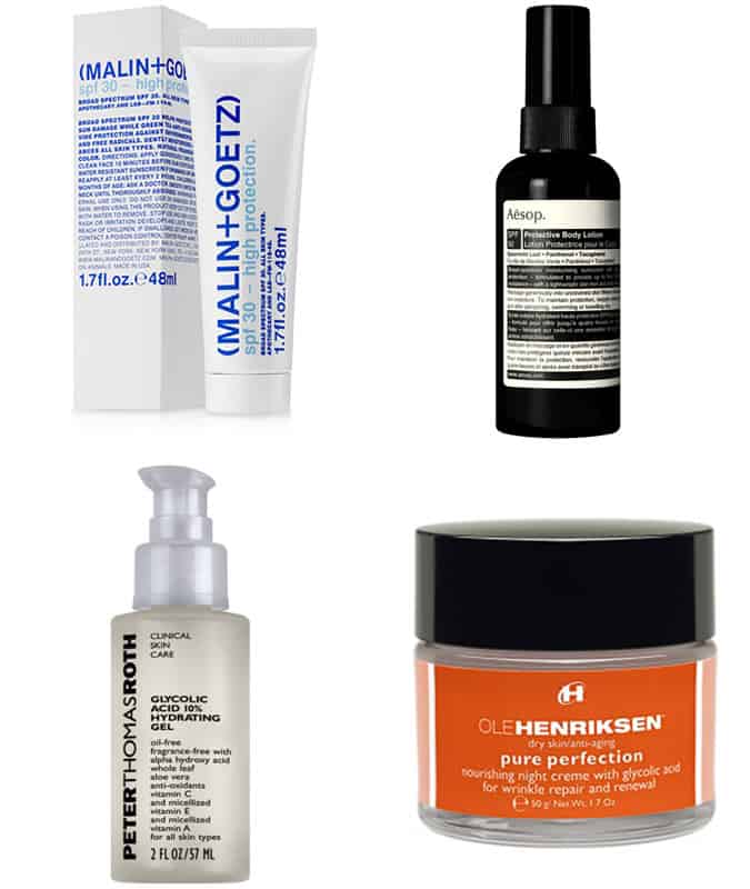 Men's sun damaged skin moisturisers and sunscreen