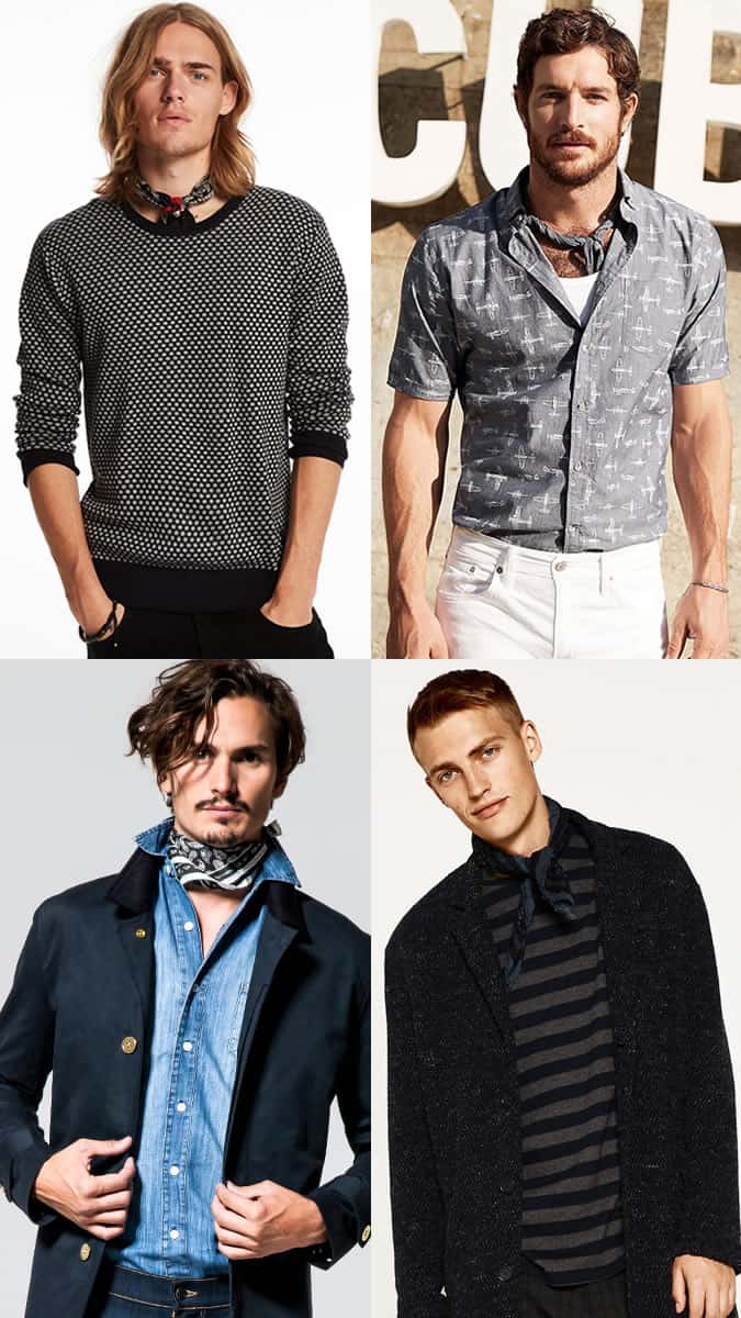 Men's NEckerchiefs Outfit Inspiration Lookbook