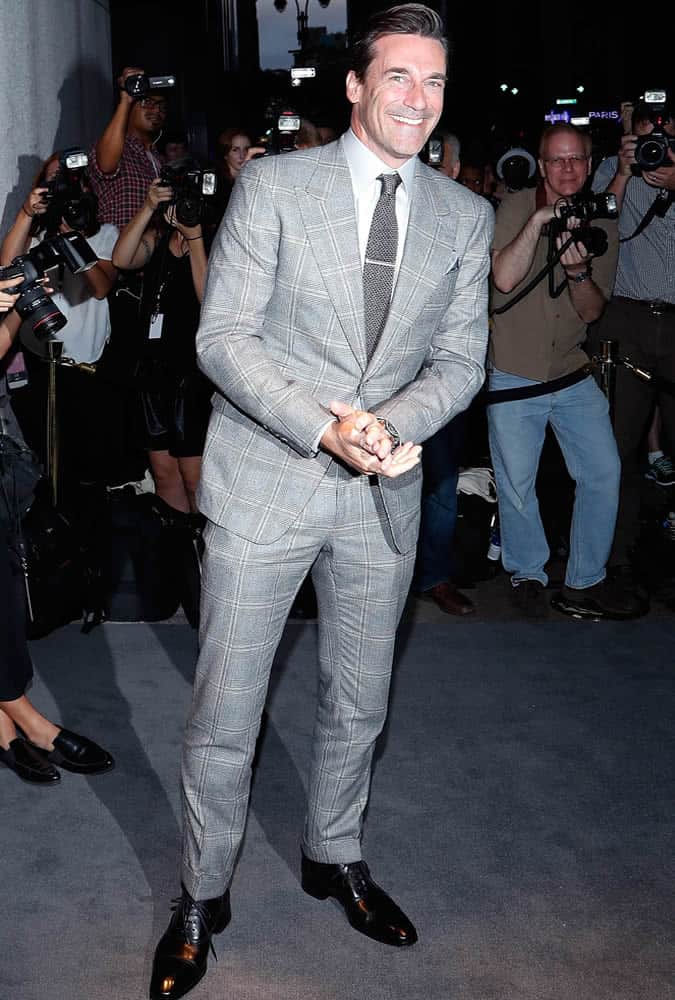Jon Hamm at Tom Ford SS17 Show, New York Fashion Week