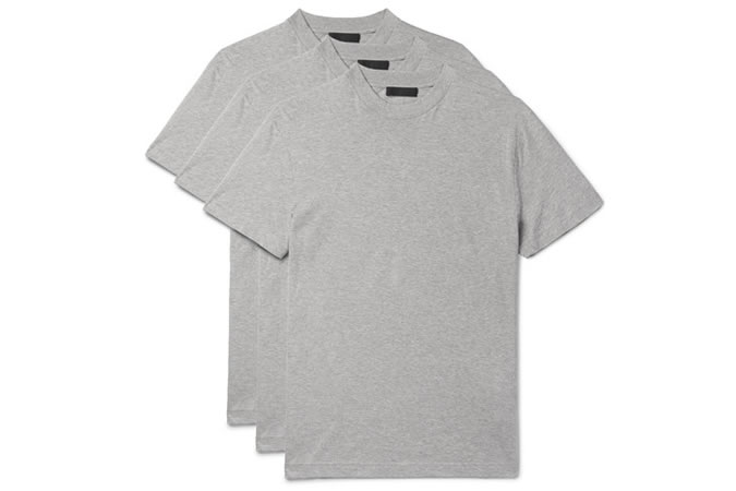 PRADA Three-Pack Slim-Fit Cotton-Jersey T-Shirts