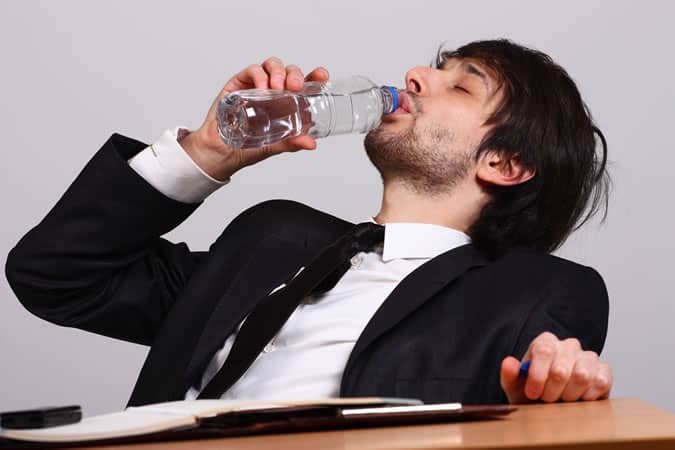 Rehydration is key when hungover