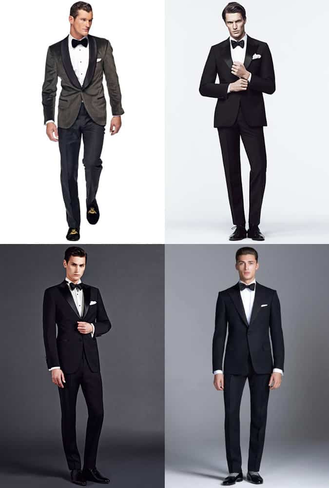 Men's Tuxedo and Footwear Combinations Outfit Inspiration Lookbook