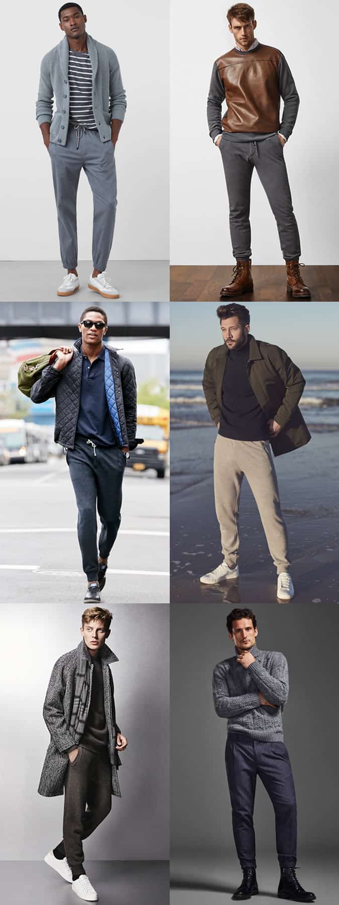 Men's Tapered Jogger / Cuffed Trouser Outfit Inspiration Lookbook