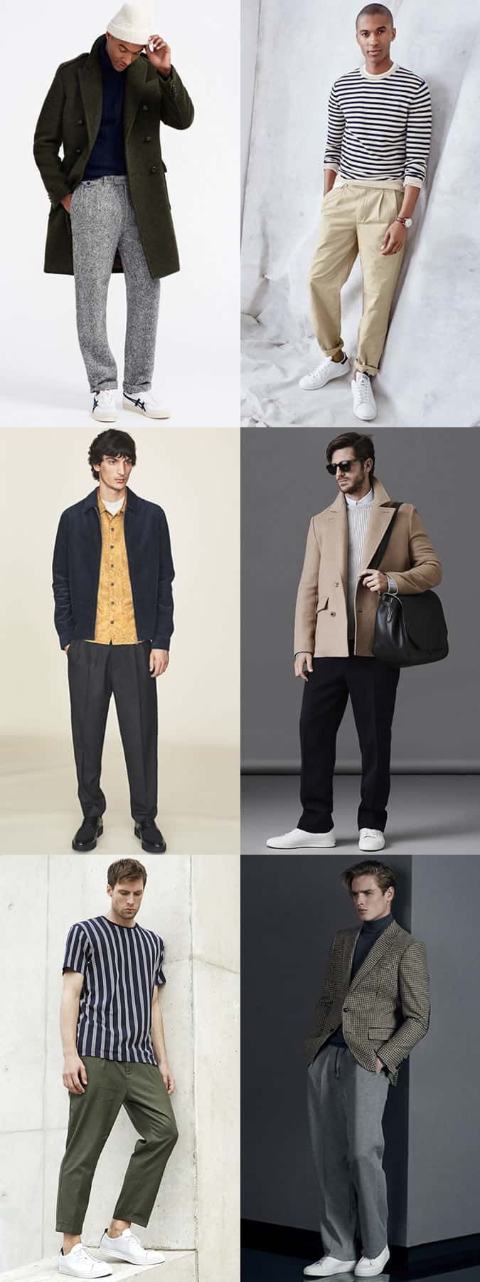 Men's Wide-Leg Trousers and Chinos Outfit Inspiration Lookbook