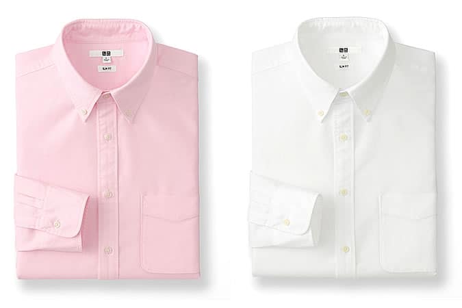 Uniqlo Oxford Slim Fit Long Sleeve Shirt