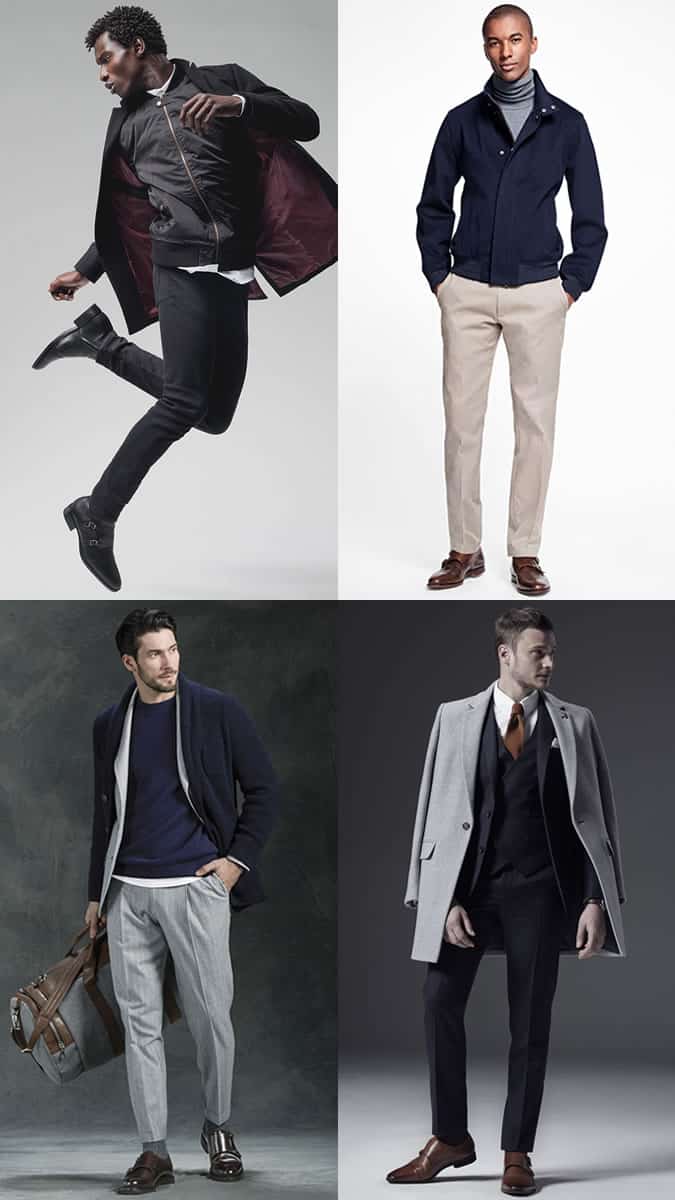 Men's Monk-Strap Shoes Outfit Inspiration Lookbook - Autumn/Winter 2016 Shoe Trends