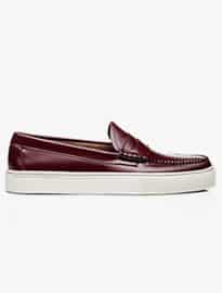 Bass WEEJUNS CUP LARSON PENNY WINE LEATHER