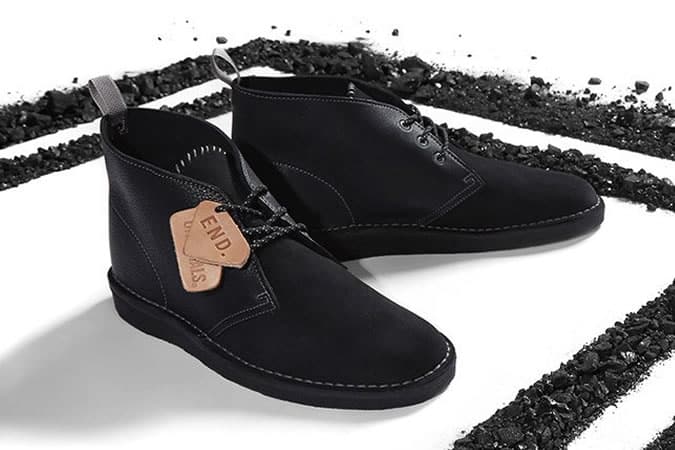 End X Clarks Originals Desert Coal Black Diamond