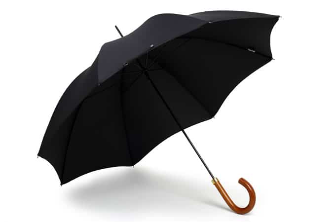 London Umbrella with Malacca Cane Crook