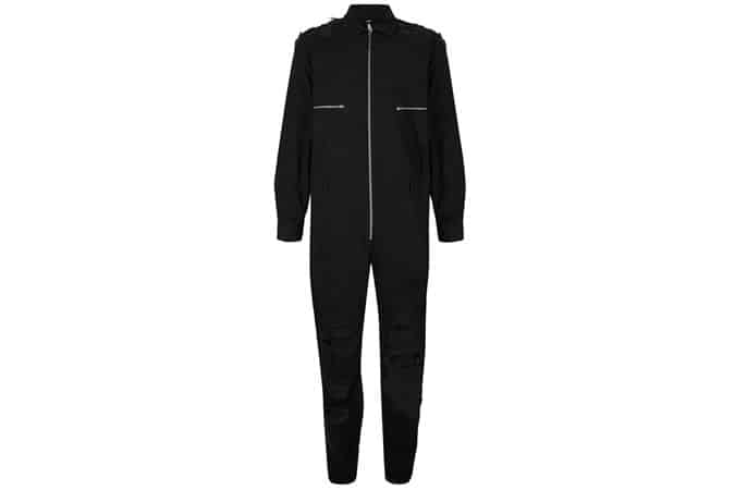 AAA Black Ripped Jumpsuit