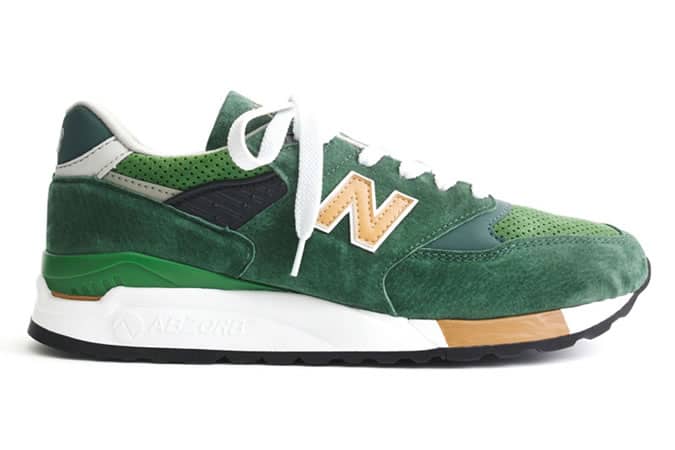 J Crew New Balance 998 Greenback