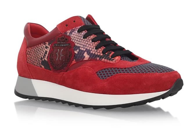 Billionaire Reptile Print Sneakers