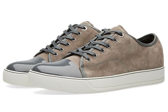 Lanvin Patent Toe Cap Low Sneaker