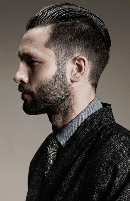 Men's Fade With Sweep-Back