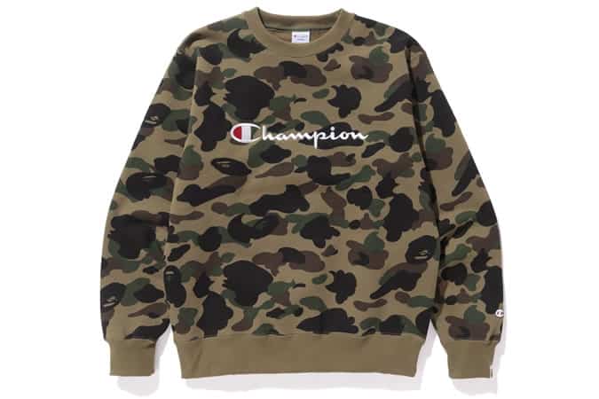 BAPE x Champion Camoflage Sweatshirt
