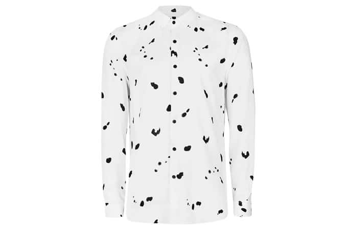 Topman White Monochrome Printed Casual Shirt
