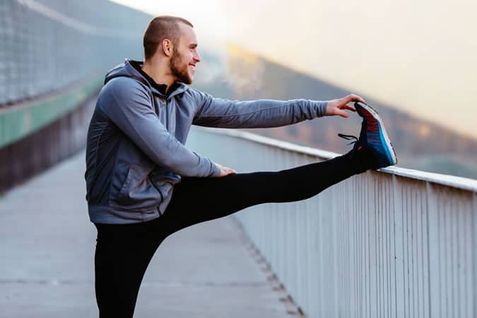 Warm up with a gentle jog