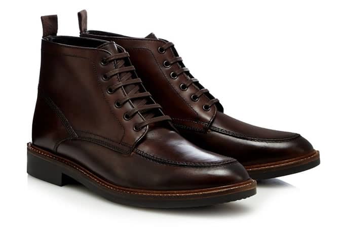 Hammond & Co. By Patrick Grant Dark Brown Leather Lace-Up Boots