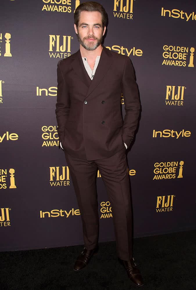 Chris Pine at 2017 Golden Globe Award Season Celebration, LA