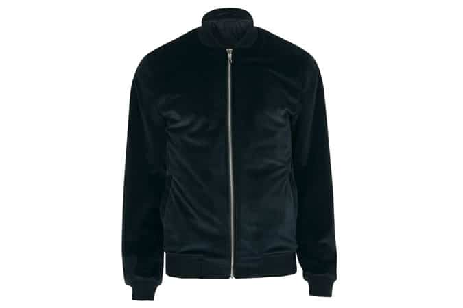 River Island Green Velvet Bomber Jacket