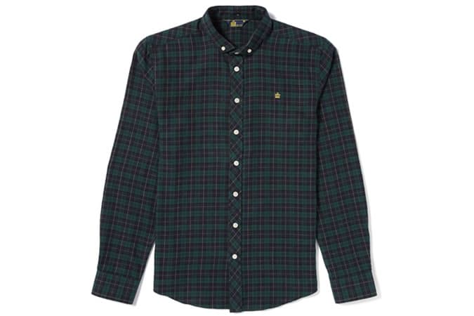 Admiral Green Tartan Brushed Shirt