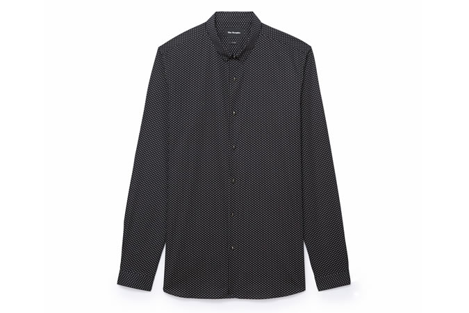 The Kooples Cotton Shirt With White Polka Dots