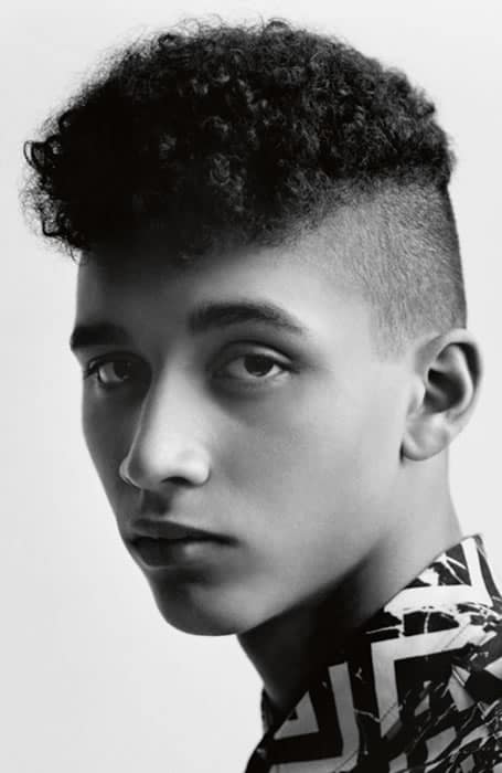 Men's Afro Hair With Undercut Hairstyle