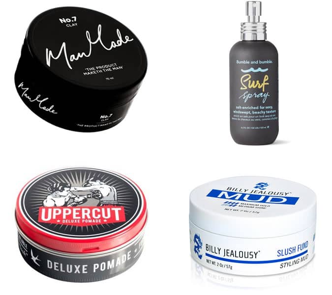 Men's Matte and Shine Hair Styling Products