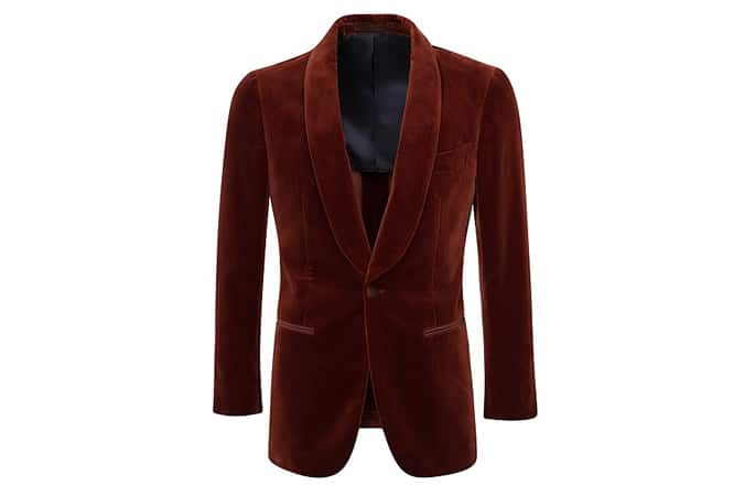 ORANGE PLAIN DINNER JACKET