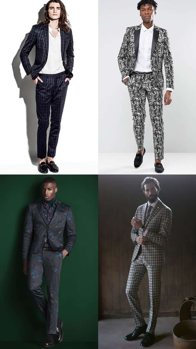 Men's Statement/Printed/Patterned Suits Outfit Inspiration For Party Season Lookbook