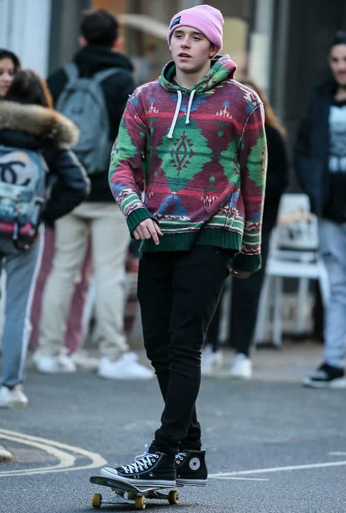 Brooklyn Beckham in London