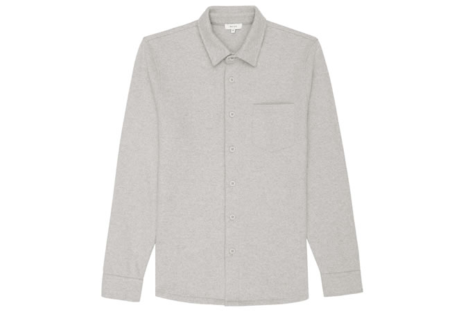 Reiss Newton Wool And Cotton Overshirt