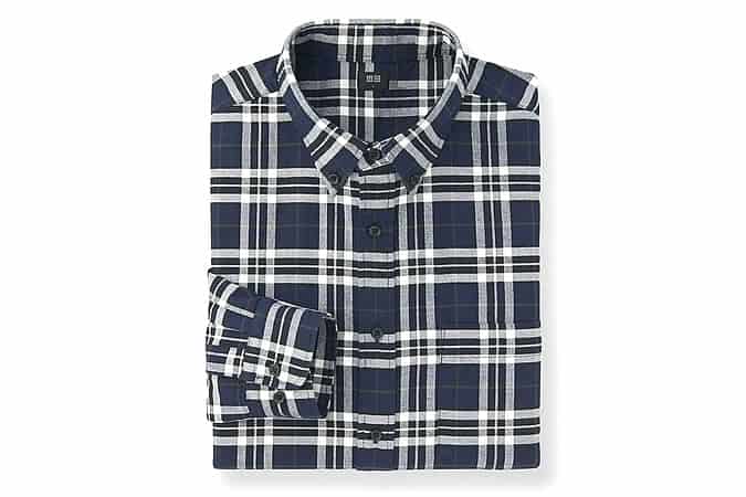 Uniqlo Flannel Checked Long Sleeve Shirt