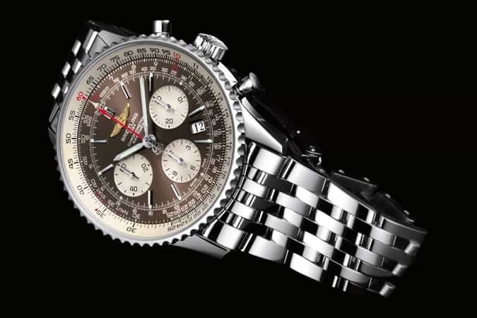 Breitling Steel Navigator Watch
