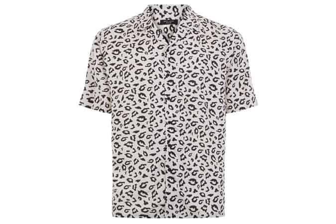 New Look Black Animal Print Short Sleeve Shirt