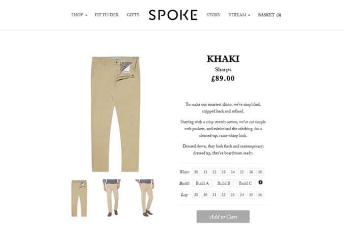Spoke Custom Chinos and Trousers