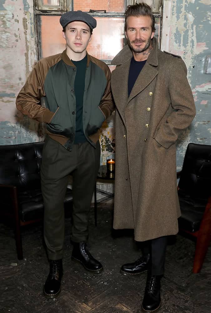 Brooklyn & David Beckham