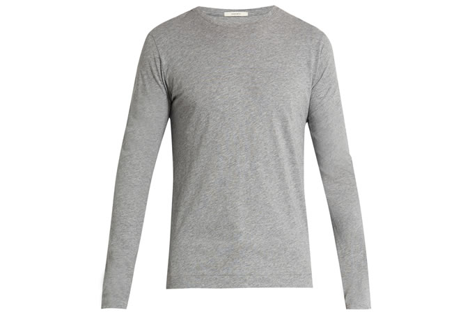 Adam Lippes long sleeved grey tshirt