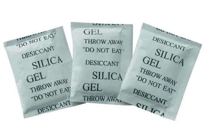 Silica gel packs can keep your trainers fresh