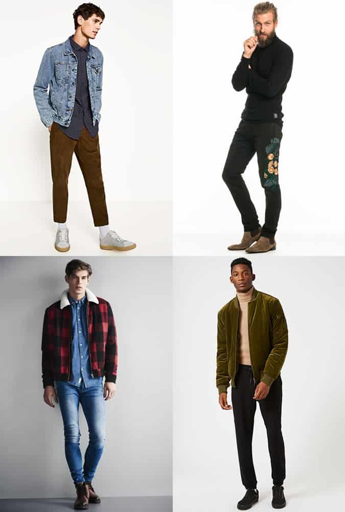 Men's Velvet, Cord and Denim Outfit Inspiration Lookbook