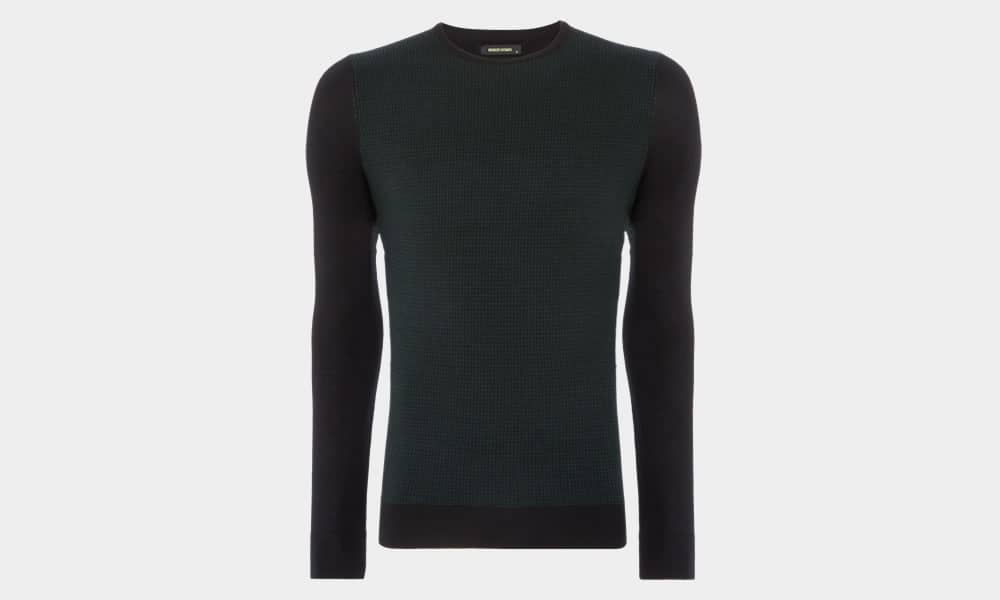 Remus Uomo Slim-Fit Merino Wool-Blend Crew Neck Sweater