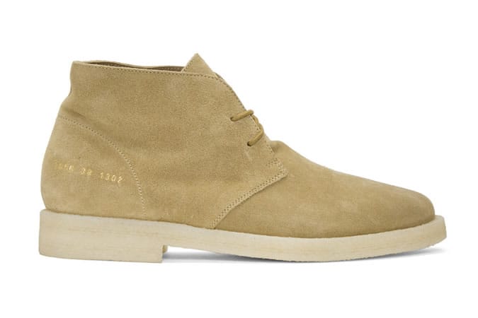 Common Projects Tan Suede Chukka Boots