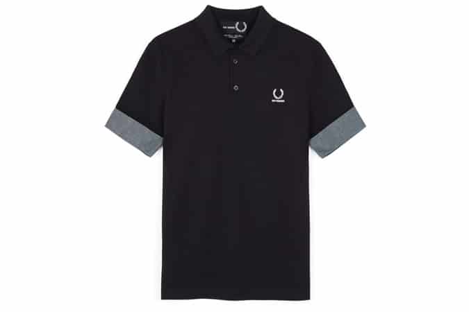 Fred Perry x Raf Simons Denim Cuff Piqué Shirt