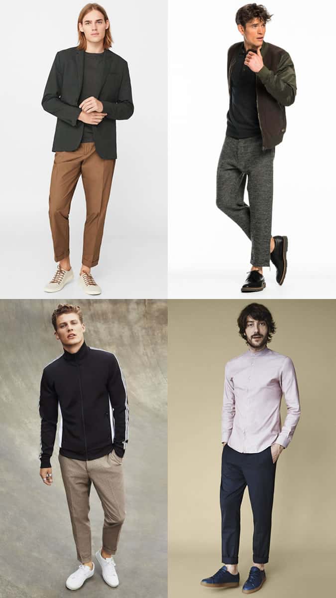 Men's Relaxed Cropped Trousers Spring/Summer Outfit Inspiration Lookbook