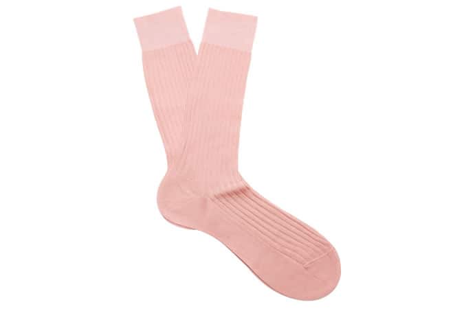 Pantherella Danvers Ribbed-Knit Socks