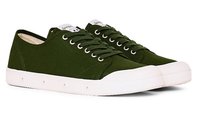 Spring Court G2 Canvas Plimsolls Green