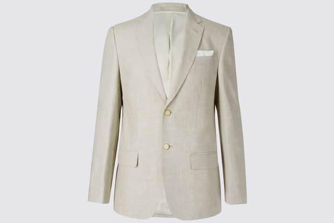 M&S Collection Big & Tall Linen Miracle Jacket