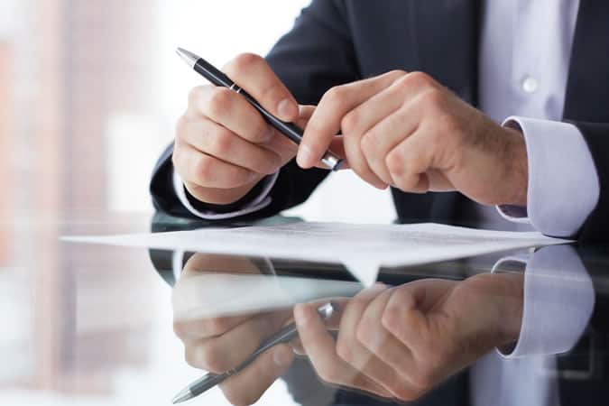 Man setting targets and adjusting his goals