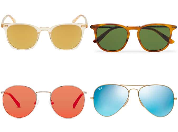 Men's Coloured Lens Sunglasses